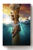 God Gives Hand Christs Christians Hand Of Jesus Christ Religious Canvas Wrapped Canvas 8x10