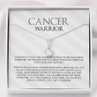 Cancer Warrior Ribbon Drop Pendant