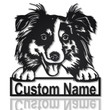 Personalized Australian Shepherd Dog Metal Sign Art v2 Custom Australian Shepherd Dog Metal Sign Dog Gift Birthday Gift Animal Funny