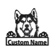 Personalized Siberian Husky Dog Metal Sign Art Custom Siberian Husky Dog Metal Sign Dog Gifts Funny Dog Gift Animal Custom