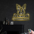 Personalized Dutch Shepherd Dog Metal Sign With LED Lights Custom Dutch Shepherd Dog Sign Birthday Gift Dutch Shepherd Dog Sign