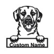 Personalized Black Mouth Cur Dog Metal Sign Art Custom Black Mouth Cur Dog Metal Sign Father's Day Gift Pets Gift Birthday Gift