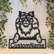Personalized Selkirk Rex Cat Metal Sign With LED Lights Custom Selkirk Rex Cat Metal Sign Birthday Gift Cat Sign