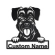 Personalized Giant Schnauzer Breed Dog Metal Sign Art Custom Giant Schnauzer Breed Dog Metal Sign Father's Day Gift Pets Gift
