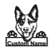 Personalized Australian Cattle Dog Metal Sign Art Custom Australian Cattle Dog Metal Sign Dog Gift Birthday Gift Animal Funny Gift
