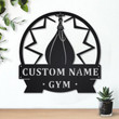 Personalized Gym Speed Bag Monogram Metal Sign Art Custom Gym Speed Bag Metal Sign Hobbie Gifts Sport Gift Birthday Gift