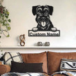 Personalized Giant Schnauzer Breed Dog Metal Sign Art Custom Giant Schnauzer Breed Dog Metal Sign Father's Day Gift Pets Gift