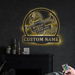Personalized Piccolo Trumpet Metal Sign With LED Lights Custom Piccolo Trumpet Metal Sign Birthday Gift Musical Instrument