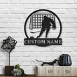 Personalized Hockey Name Monogram Metal Sign Art ,Custom Hockey Name Metal Sign, Hockey Name Lover Sign Decoration For Living Room