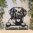 Personalized Chesapeake Bay Retriever Dog Metal Sign Art Custom Chesapeake Bay Retriever Metal Sign Father's Day Gift Pets Gift