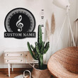 Personalized Piano Note Monogram Metal Sign Art Custom Piano Monogram Metal Sign Piano Gifts for Men Piano Gift Musical Instrument