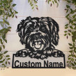 Personalized Schnoodle Dog Metal Sign With LED Lights Custom Schnoodle Sign Birthday Gift Schnoodle Sign