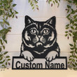 Personalized British Shorthair Cat Metal Sign Art Custom British Shorthair Cat Metal Sign Father's Day Gift Pets Gift Birthday Gift