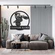 Personalized Motocross Dirt Bike Monogram Metal Sign Art , Custom Motocross Dirt Bike Metal Sign, Lover Sign Decoration For Living Room