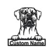 Personalized Tosa Inu Dog Metal Sign With LED Lights Custom Tosa Inu Sign Dog Lover Dog Sign