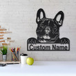 Personalized French Bulldog Metal Sign Art v2 Custom French Bulldog Metal Sign French Bulldog Dog Gifts for Men Dog Gift Animal Gift