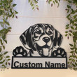 Personalized Beagle Dog Metal Sign With LED Lights Custom Beagle Dog Metal Sign Birthday Gift Pets Gift