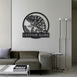 Personalized Chameleon Monogram Metal Sign Art ,Custom Chameleon Metal Sign, Chameleon Lover Sign Decoration For Living Room