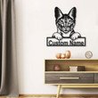 Personalized Savannah Cat Metal Sign Art Custom Savannah Cat Metal Sign Animal Gift Pets Gift Birthday Gift