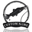 Personalized Humpies Salmon Fishing Fish Pole Metal Sign Art Custom Salmon Fishing Metal Sign Fishing Gift Decor Decoration
