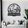 Personalized Pelican Monogram Metal Sign With LED Lights v2 Custom Pelican Metal Sign Birthday Gift Pelican Gift