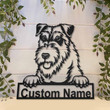 Personalized Wales Terrier Dog Metal Sign Art Custom Wales Terrier Dog Metal Sign Dog Gift Birthday Gift Animal Funny
