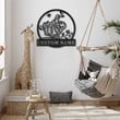 Personalized Sloth Metal Sign With LED Lights Custom Sloth Monogram Metal Sign Sloth Custom Home Decor Sloth Sign