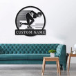 Personalized Speed Skating Monogram Metal Sign Art , Custom Speed Skating Metal Sign, Speed Skating Lover Sign Decoration For Living Room
