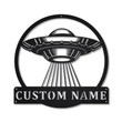 Personalized UFO Metal Sign Art Custom UFO Metal Sign UFO Gifts Funny Hobbie Gift Birthday Gift