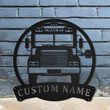 Personalized School Bus Driver Metal Sign Art Custom School Bus Driver Monogram Metal Sign Bus Driver Gifts Job Gift Home Decor