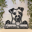 Personalized Jack Russell Terrier Dog Metal Sign With LED Lights Custom Jack Russell Terrier Dog Sign Birthday Gift Dog Sign