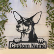 Personalized Toy Fox Terrier Dog Metal Sign With LED Lights Custom Toy Fox Terrier Sign Dog Lover Dog Sign