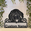 Personalized Newfoundland Dog Metal Sign With LED Lights Custom Newfoundland Metal Sign Birthday Gift Newfoundland Sign