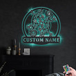 Personalized Gecko The Lizard Metal Sign With LED Lights Custom Gecko The Lizard Metal Sign Birthday Gift Gecko The Lizard Sign