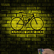 Personalized Road Bike Metal Wall Art With Lights, Custom Racing Bike Sign, Housewarming Gift, New Home Decor, Welcome Sign, Company Decor