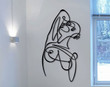 Woman Nude Line Art, Office Wall Art, Minimalist Wall Art, Bedroom Decor, Woman, Metal Line Art, Metal Line Art, Bathroom Wall Decor