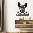 Personalized Sphynx Cat Metal Sign With LED Lights v2 Custom Sphynx Cat Metal Sign Birthday Gift Cat Sign