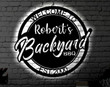 Personalized LED Backyard BBQ Metal Sign Outdoor light up Wall Decor Metal Wall Decor BBQ Decor Personalized Metal Wall Art