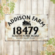 Address Sign, Established Sign Rustic, Address Plaque For House, Outdoor Signs Personalized, Custom Metal Sign Outdoor