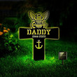 Personalized Memorial Stake With LED Light Navy Cross Metal Stake Veteran Loss Gift For Loss Navy Custom Name Sign Sympathy Gift