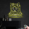Personalized Birman Cat Metal Sign With LED Lights Custom Birman Cat Metal Sign Birthday Gift Cat Sign
