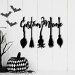 Customized Broom Metal Sign With LED Lights Halloween Decor Broom Stick Sign Unique Decor Halloween Gift Broom Witches