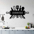 Kitchen Sign Personalized Metal Kitchen Wall Art Custom Kitchen Sign With LED Lights Kitchen Wall Decor Nana Mothers Day Gift Chef Gift