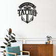 Custom Tattoo Machine Metal Wall Art Personalized Tattoo Sign Decoration With Led Lights Tattoo Studio Sign And Home Decor