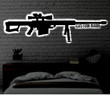 Custom Sniper Rifle Metal LED Gun Sign Personalized Light up Sniper Metal Sign Multi Colors Gaming Sign Metal HomeDecor LED Wall Art