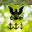 Eagle Anchor Metal Wind Chime Independence Day Decor Gift For Veteran Gift For Navy Garden Hanger Outdoor Decor Gift For Father