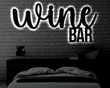 Wine Bar LED Metal Art Sign Light up Wine Bar Metal Sign Multi Colors Wine Bar Sign Metal Wine Bar Wall Art LED Wall Art Gift
