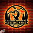 Eagle Mountain Custom Family Sign Metal Wall Art With Led Lights Personalized Family Name Sign Metal Wall Decor Housewarming Gift