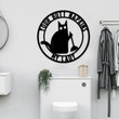 Funny Cat Metal Wall Art Your Butt Napkins My Lady Toilet Decor Restroom Sign Bathroom Decor Funny Cat Unique Sign