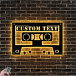Custom Cassette Tape Metal Wall Art Personalized Tape Sign With Led Lights 80s 90s Retro Themed Wall Decor Vintage Wall Art